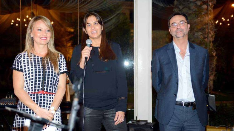 Moira, Katrina Aquilina & Profs Victor Grech during the event